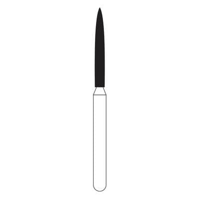 NTI Diamond Bur, FG, Flame, # C863, 1.2 mm, Coarse, Green, 5/Pk, C863-012 thumbnail 17