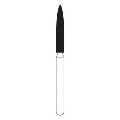 NTI Diamond Bur FG Super Coarse Flame #863-016, 1.6 mm Diameter, 10.0 mm Length, 5/Pkg, SC863-016 thumbnail 9