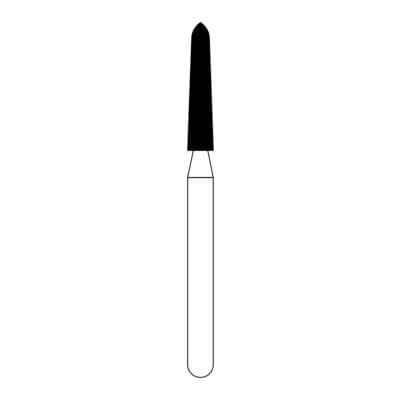 NTI Diamond Bur FG Medium Curettage, Cone Bevel End, 1.6 mm Diameter, 8.0 mm Length, #878K-016 (M878K-016), 5/Pack thumbnail 8