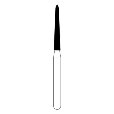 NTI Diamond Bur FG Medium Curettage, Cone Bevel End, #879K-014 (M879K-014), 1.4 mm Diameter, 10.0 mm Length, 5/Pack thumbnail 7