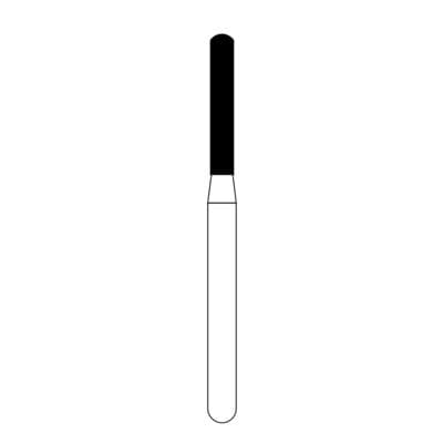NTI Turbo Diamond Bur, Super Coarse, Friction Grip, Beveled Cylinder, KS2-T, 1.4 mm Diameter, 8.0 mm Length, 5/Pkg thumbnail 9