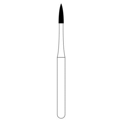 NTI Diamond Bur, FG, Flame, # C889, 1.0 mm, Coarse, Green, 5/Pk, C889-010 thumbnail 12