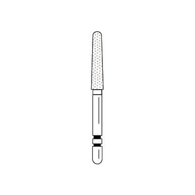 Two Striper Diamond Bur FG, Round End Taper, 784.10, Coarse, Green, 5/Pk, 2015431 thumbnail 14