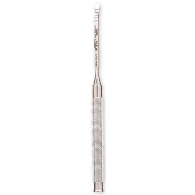Miltex Graduated Chisel, Curved, 3.8 mm, Single End, 7" Overall Length, Round Handle, Stainless Steel thumbnail 3