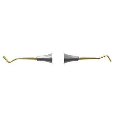 Nordent #3T Composite Placement Instrument, Paddle/Condenser, Titanium Nitride Coated, DuraLite Round Handle, Double-End, REPFI3T thumbnail 9