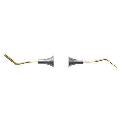 Nordent Composite Placement Instrument #7T, Double Paddle, Titanium Nitride Coated, DuraLite Round Handle, Double End, 1/Pkg, REPFI7T thumbnail 7