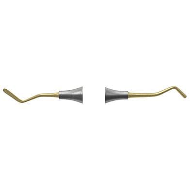 Nordent Composite Placement Instrument, #20T Long Paddle/Round Plugger, Double-End, Titanium Nitride Coated, DuraLite Round Handle, 1/Pk, REPFI20T thumbnail 9