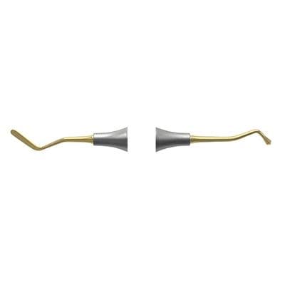 Nordent #23T Composite Placement Instrument, Double-Ended Paddle/Acorn, Titanium Nitride Coated, DuraLite Round Handle, REPFI23T thumbnail 9