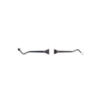 Nordent Excavator, Double-Ended Spoon #4 (2.4 mm Head Size #20), 6 mm Shank, 50° Angle, Standard Handle, Stainless Steel, REC4 thumbnail 2