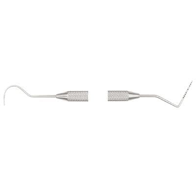 Hu-Friedy Qulix Color-Coded Expro 23/Thin Williams Double-Ended Explorer/Probe, #7 Satin Steel Colours Handle, XP23/QOW7 thumbnail 9