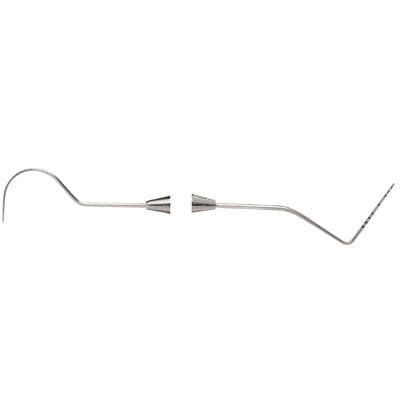 Nordent Expro OW-23 Double-Ended Color-Coded Williams Probe with #23 Shepherd's Hook Explorer, DuraLite Round Handle, Stainless Steel, 1 Each thumbnail 6