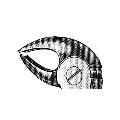 Hu-Friedy MD3 Mead Serrated Extraction Forceps, Lower Incisors & Roots, Stainless Steel, FMD3 thumbnail 10
