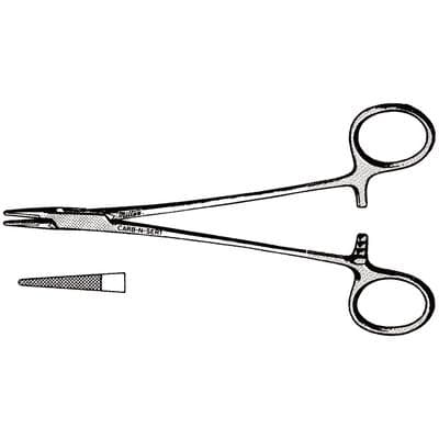 Miltex Crile-Wood Needle Holder, 6", Serrated, Tungsten Carbide Inserts, 1/Pk, 8-50TC thumbnail 7