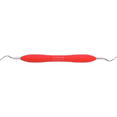 LM Instruments Universal Curettes #4L/4R Columbia, Small ErgoNorm Handle, Double End, Red, DuraGradeMax Steel - Universal Curettes – #4L/4R Columbia, Small ErgoNorm Handle, Double End - Universal Curettes – #4L/4R Columbia, Small ErgoNorm Handle, Double End - Image 1