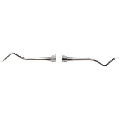 Nordent Sickle Scaler #204S, Posterior, Double-End, DuraLite ColorRings Handle, Stainless Steel, 1 Each (CESC204S) thumbnail 7