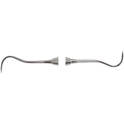 Nordent Scaler DE Anterior Sickle N5-N5S Thin, DuraLite Round Handle, Double-Ended, Stainless Steel, RESCN5-5S thumbnail 10