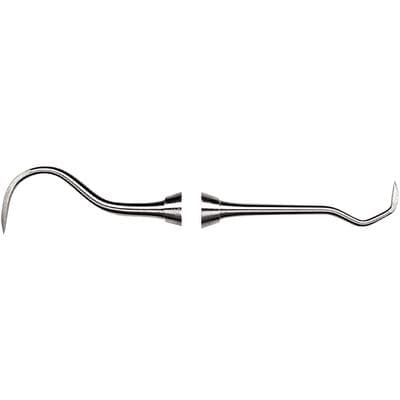 Nordent Sickle Scaler, Double-Ended, Jacquette #1S / Towner U15 (U15-33), Anterior, Standard Round Handle, Stainless Steel, 1/Pkg thumbnail 4
