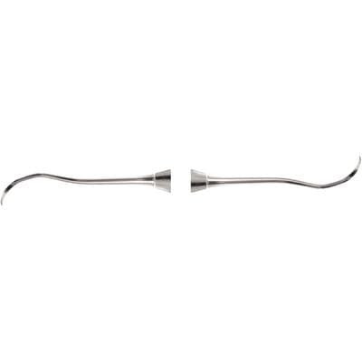 Nordent Sickle Scaler Double-Ended #204SD Distal Posterior, DuraLite Round Handle, Stainless Steel, 1 Each thumbnail 9