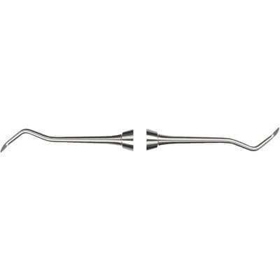 Nordent Sickle Scaler, #2S/3S Jacquette (34/35), Posterior, Double-End, DuraLite ColorRings Handle, Stainless Steel, 1/Pkg thumbnail 3