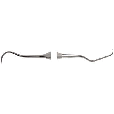 Nordent Classic Scalette Double-Ended Anterior Instrument, #N137M Mini Blade, Medium Round, Standard Handle thumbnail 2
