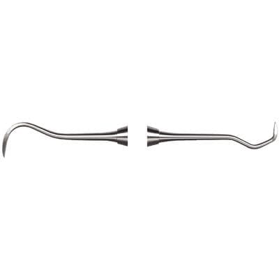 Nordent DuraLite Round Double-Ended Anterior Jacquette #1S / Sickle N5 (5-33) Scaler, Stainless Steel, RESCJ1S-N5 thumbnail 8