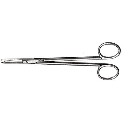 Miltex Long Stitch Surgical Scissors, 6", Stainless Steel, Straight Blade, Blunt Tip, Each thumbnail 5