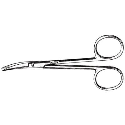 Miltex-Integra Iris Surgical Scissors, 4" Curved, Stainless Steel, Sharp/Sharp, Reusable, Each thumbnail 11