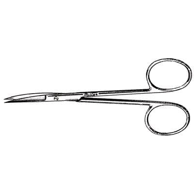 Miltex Iris Surgical Scissors, 4-1/2" Curved, Stainless Steel, Sharp/Sharp, Model 5-306 thumbnail 13