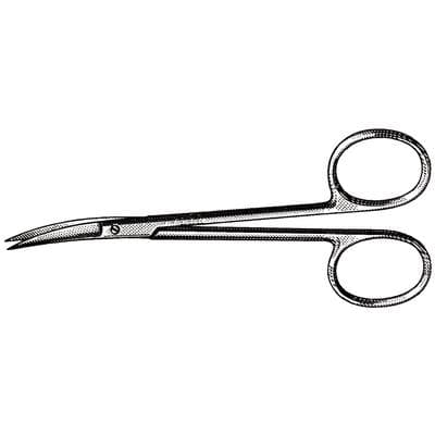 Miltex Vantage Iris Scissors, Curved, 4-1/8" (105mm), Stainless Steel, V95-306 thumbnail 13