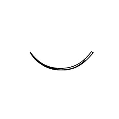 Hu-Friedy Perma Sharp Silk Suture, 3-0, Black Braided, 18", C-7 Reverse Cutting Needle, 3/8 Circle, 24.3mm, 12/Box, PSN684S thumbnail 12