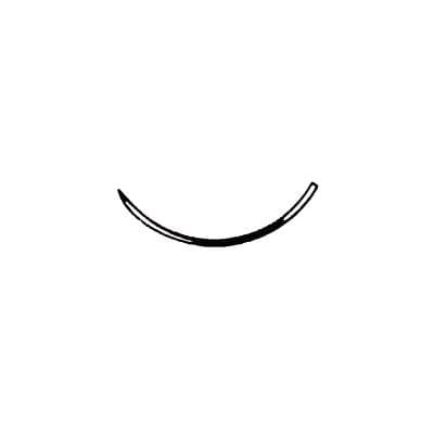 Ethicon Ethilon Nylon Monofilament Non-Absorbable Suture, 4-0, 18", FS-2 Reverse Cutting 3/8 Circle Needle, Black, 12/Box, 662G thumbnail 14