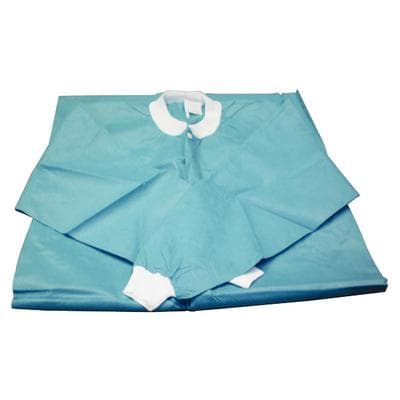 Valumax Extra-Safe Teal Lab Coat, Small, Latex-Free, Fluid Resistant, AAMI Level 3, Knee-Length, 10/Pack, 3660TES thumbnail 6