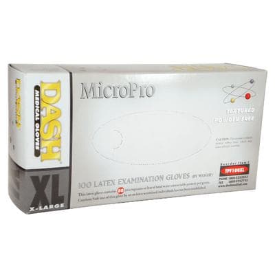 MicroPro™ Powder-Free Textured Latex Exam Gloves, Extra Large, 100/Box, TPF100XL thumbnail 14