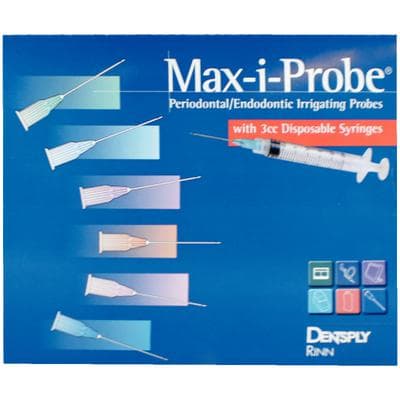 Max-i-Probe Endodontic/Periodontal Irrigation Probe with 3cc Syringe, 25 Gauge x 1", Orange #50, 100/Box, MAX251S thumbnail 18