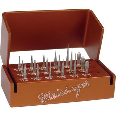 Meisinger Comprehensive Diamond Finishing Kit, Friction Grip (FG), 18 Burs with Bur Block thumbnail 2