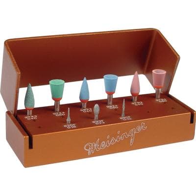 Meisinger Intra Oral Porcelain Adjustment Kit, Diamond Burs and Polishers, 9-Piece Set, 2662 thumbnail 3