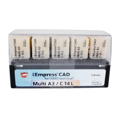 IPS Empress CAD Multi CEREC/inLab Milling Blocks, Shade A3, Size C14L, 5/Box thumbnail 10