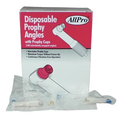 Allpro Disposable Prophy Angles with Nonlatex Prophy Cups, Medium, Royal Blue, 6-Webbed, 100/Box thumbnail 4