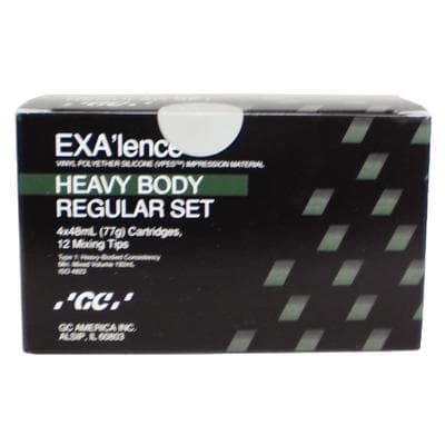 GC America EXA'lence VPES Impression Material Refill, Heavy Body, Regular Set, 48 mL Cartridges, 4/Pkg with 12 Mixing Tips, 137004 thumbnail 15