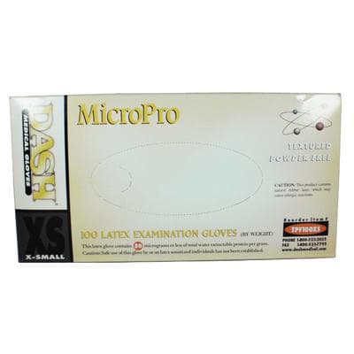 MicroPro™ Powder-Free Textured Latex Exam Gloves, Extra Small, Non-Sterile, Ambidextrous, 100/Box, TPF100XS thumbnail 18
