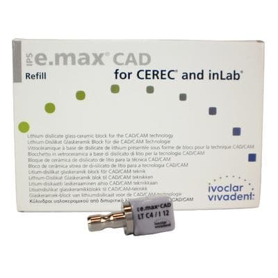 IPS e.max CAD LT (Low Translucency) Milling Blocks, Size I12, Shade C4, 5/Box thumbnail 10