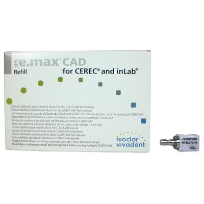 IPS e.max CAD HT Milling Block, High Translucency, Shade BL2, Size C14, for CEREC/inLab, 5/Box thumbnail 12