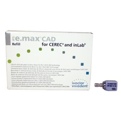 IPS e.max CAD CEREC/inLab HT Block, High Translucency, Shade D3, Size C14, 5/Pkg thumbnail 11