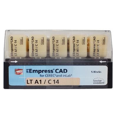 IPS Empress CAD LT Leucite Glass-Ceramic Milling Block, Shade A1, Size C14, 5/Box thumbnail 10