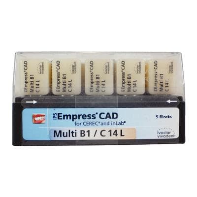 IPS Empress CAD Multi CEREC/inLab Milling Blocks, Shade B1, Size C14L, 5/Box thumbnail 10