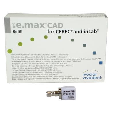 IPS e.max CAD HT CEREC/inLab Milling Block, Shade A1, Size I12, 5/Pkg thumbnail 13