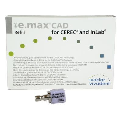 IPS e.max CAD CEREC/inLab HT Block, Shade A3.5, Size I12, High Translucency, 5/Pkg thumbnail 12