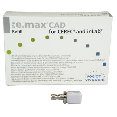 IPS e.max CAD CEREC/inLab HT I12 D2 Lithium Disilicate Milling Blocks, High Translucency, Shade D2, 5/Box thumbnail 9