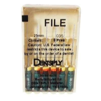 Dentsply Maillefer K-File #35 (Green), 25mm, Stainless Steel, 6/Pkg, 671136 thumbnail 13