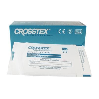 Crosstex Duo-Check Self-Seal Sterilization Pouches, 3.5" x 5.25", Blue Tint, 200/Box, SCXS thumbnail 22